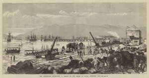 Abessinian retkikunta, luonnos rannalla Zullassa, Annesley Bayssa